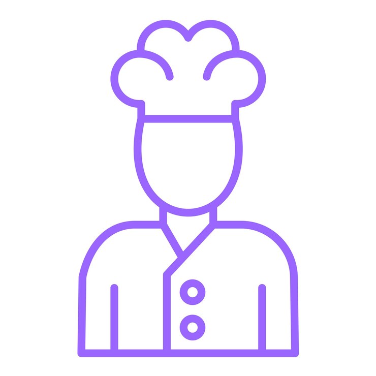 Vettore design vettoriale chef icon style