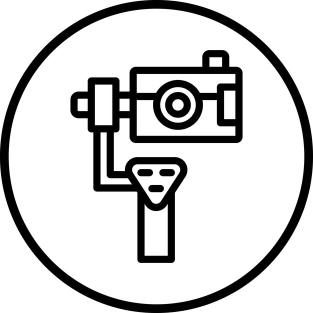 Design vettoriale della fotocamera Gimbal Icon Style