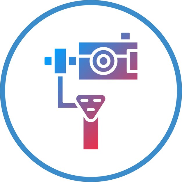 Design vettoriale della fotocamera Gimbal Icon Style