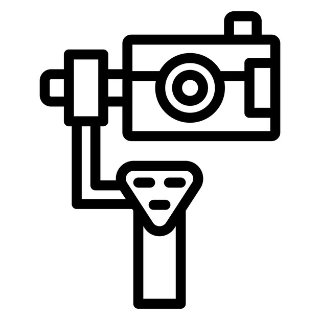 Design vettoriale della fotocamera Gimbal Icon Style