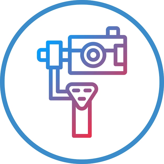 Design vettoriale della fotocamera Gimbal Icon Style