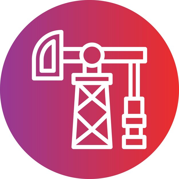 Design vettoriale Derrick Icon Style