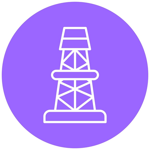 Design vettoriale Derrick Icon Style