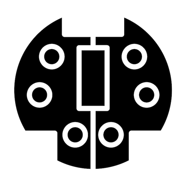 Design vettoriale PS2 Port Icon Style
