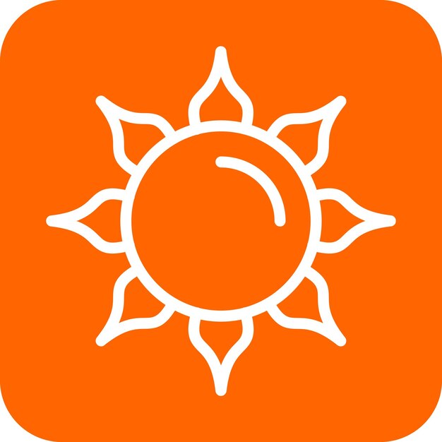 Design vettoriale Sun Icon Style