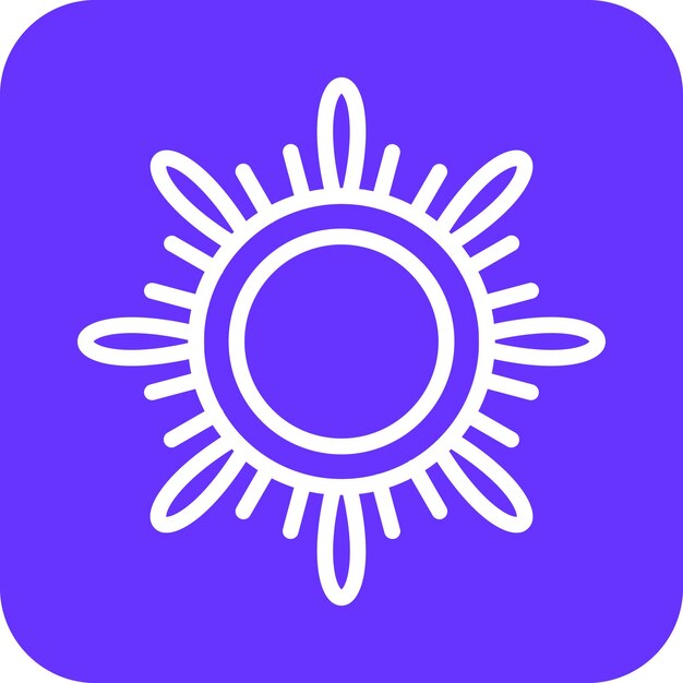 Design vettoriale Sun Icon Style
