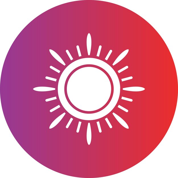 Design vettoriale Sun Icon Style