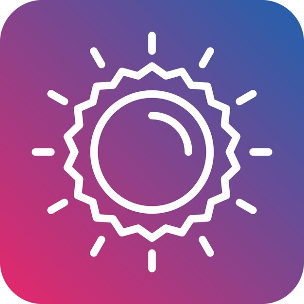 Design vettoriale Sun Icon Style