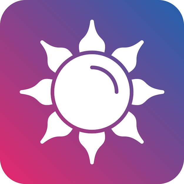 Design vettoriale Sun Icon Style