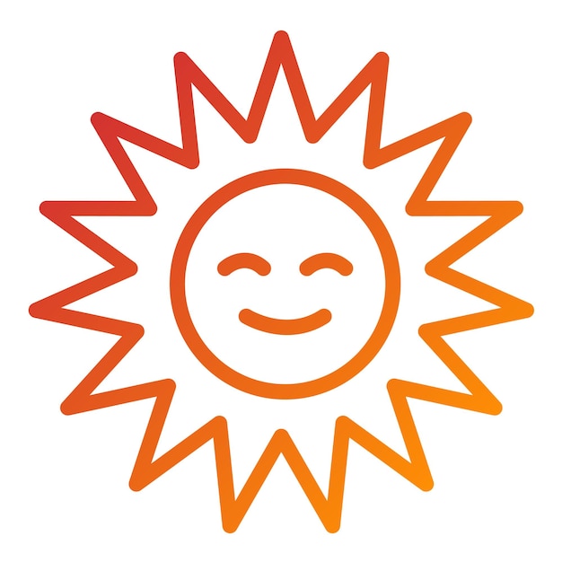 Design vettoriale Sun Icon Style