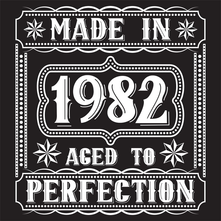 Design vintage della maglietta di compleanno con elementi di compleanno o design tipografico di compleanno disegnato a mano