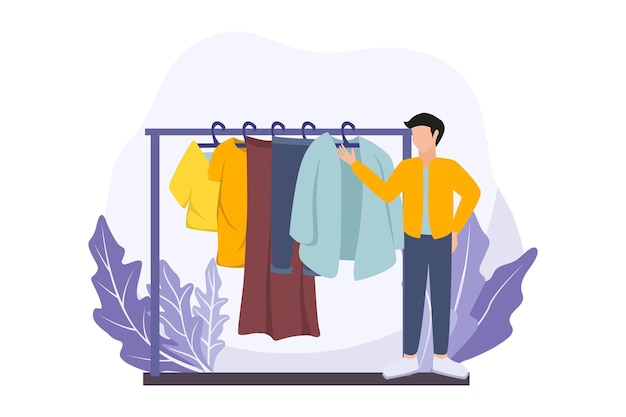 Designer di moda Flat Design Illustrazione