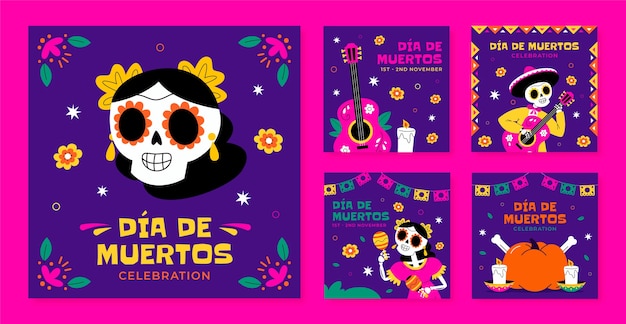 Dia de muertos modello di progettazione
