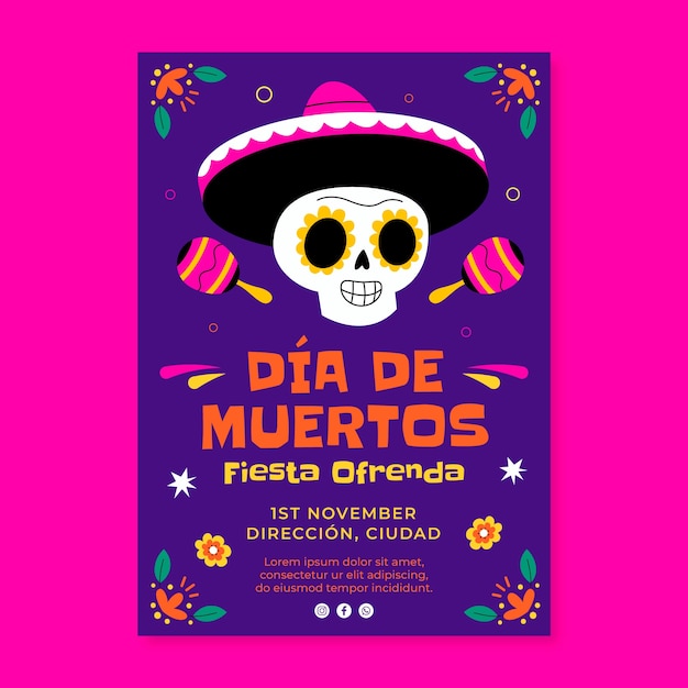 Dia de muertos modello di progettazione