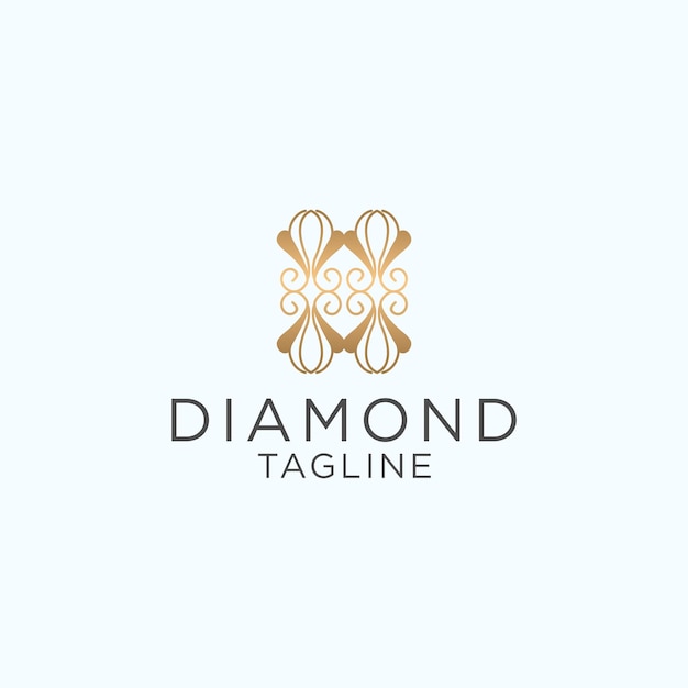 DIAMOND logo icona disegno modello vettoriale