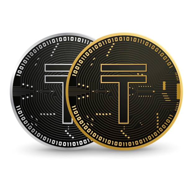 Digital Tenge Black Gold Coin
