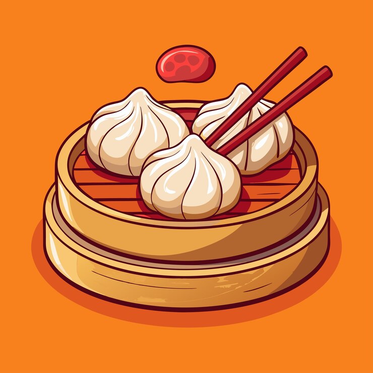 Dim Sum Con Cartoon Bacchette