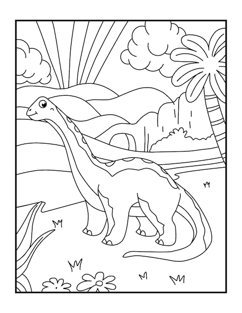 dinosauri da colorare per bambini