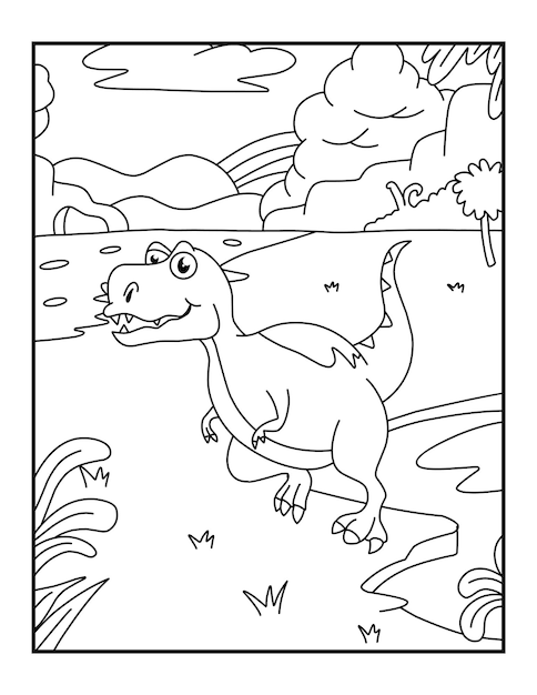 dinosauri da colorare per bambini