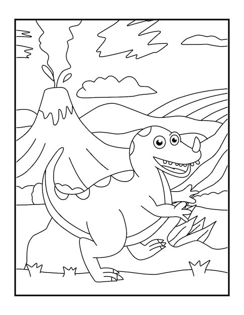 dinosauri da colorare per bambini