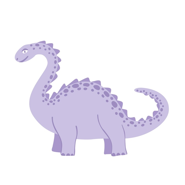 Dinosauro brachiosaurus o diplodocus Illustrazione disegnata a mano