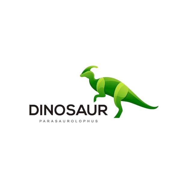 Dinosauro logo colorato illustrazione