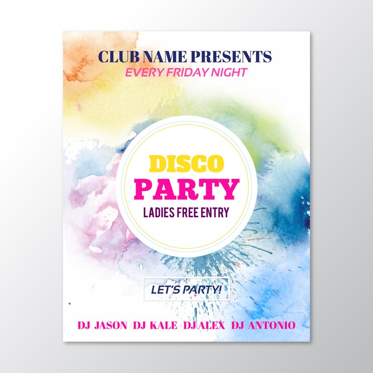 Disco party poster