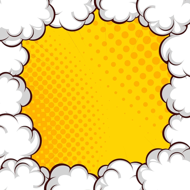 Discorso fumetto Fumetti Bolla Immagini Immagine astratta sfondo giallo