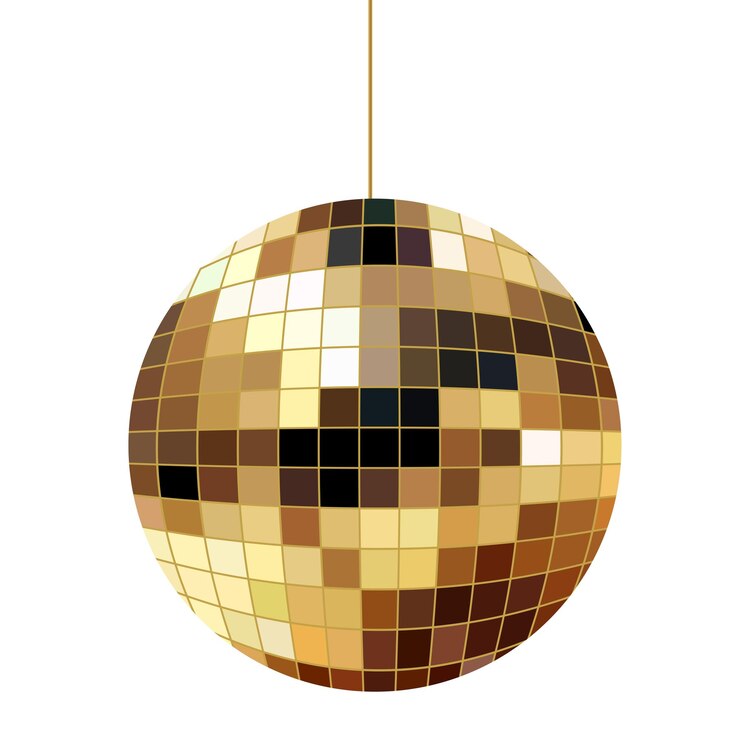 Vettore discoteca palla