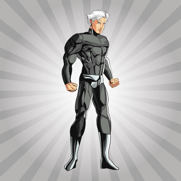 Disegna di cartone animato supereroe