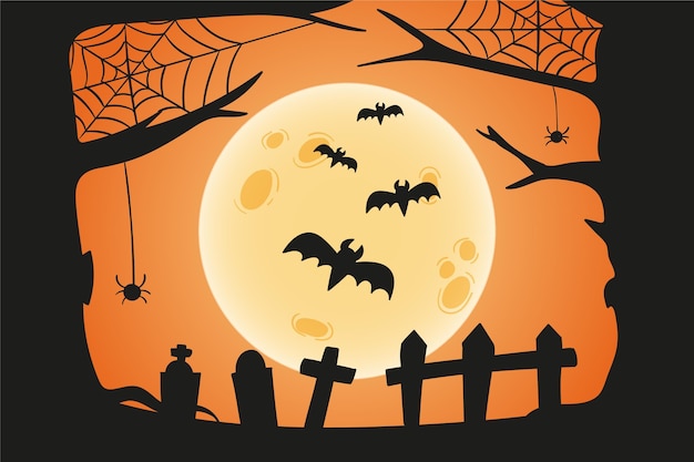 Disegnata a mano sfondo di halloween