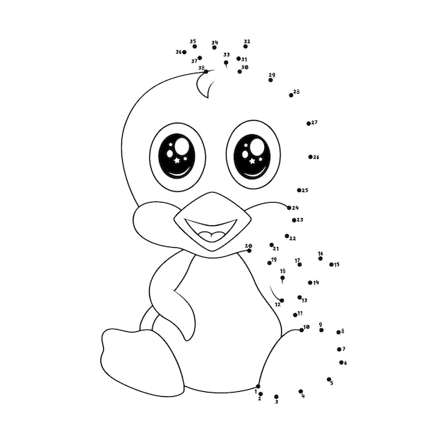 Disegni da colorare di animali punto per punto attività