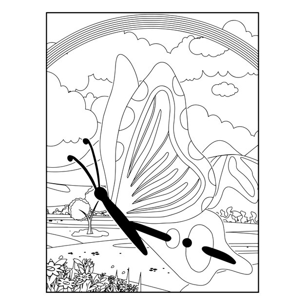 Disegni da colorare di farfalle