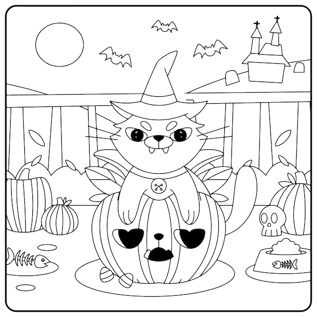 Disegni da colorare di Halloween per bambini