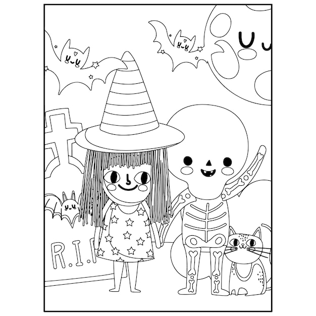 Disegni da colorare di Halloween per bambini