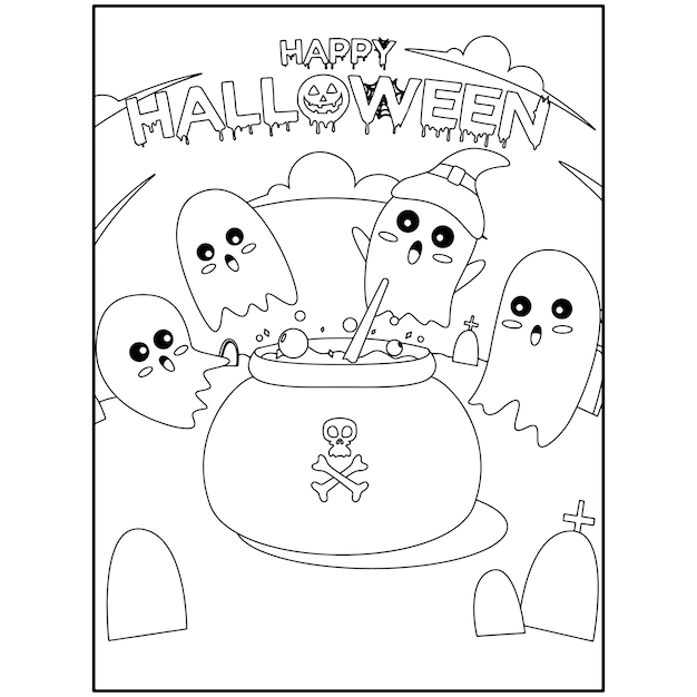 Disegni da colorare di Halloween per bambini