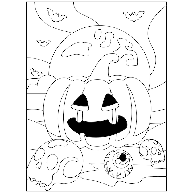 Disegni da colorare di Halloween per bambini
