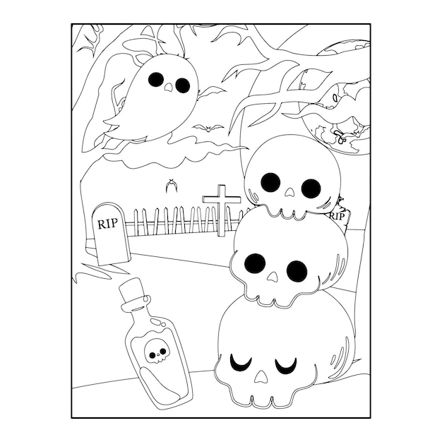 Disegni da colorare di Halloween per bambini