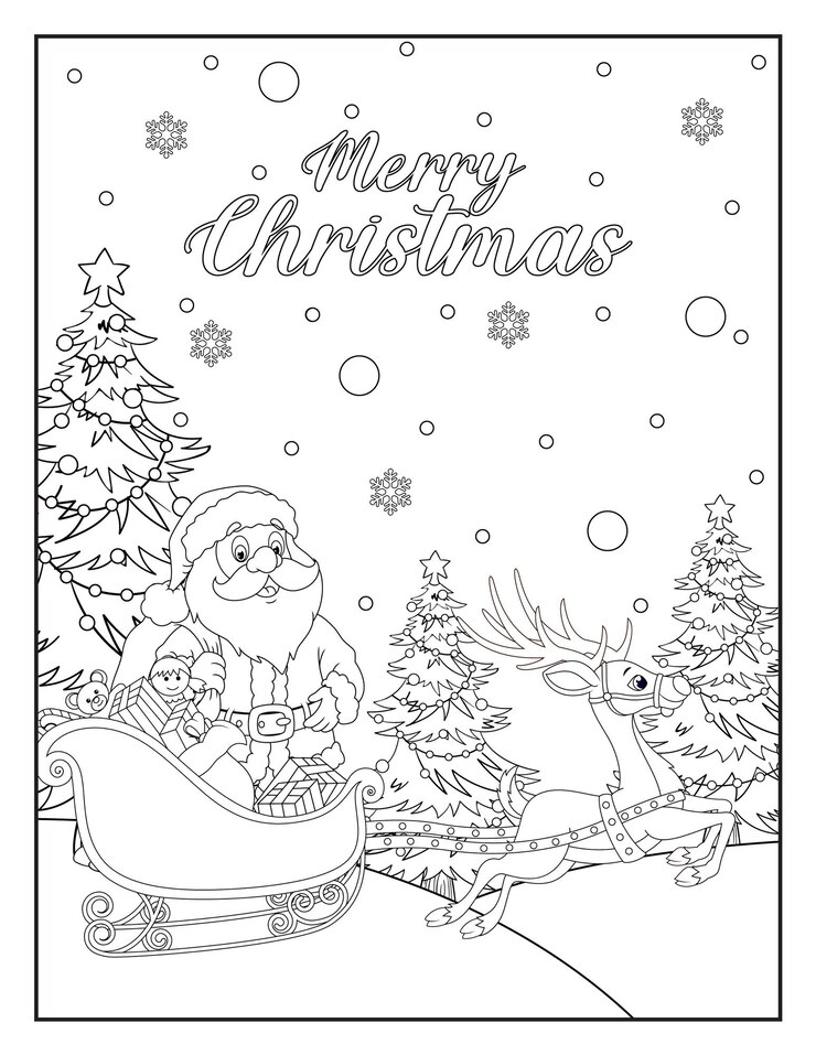 Disegni da colorare di Natale per bambini