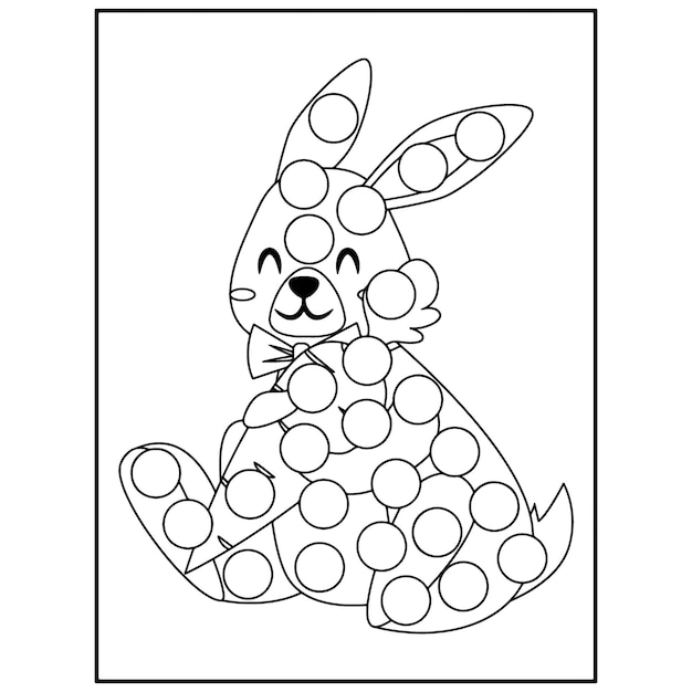 Disegni da colorare di pennarelli pasquali per bambini
