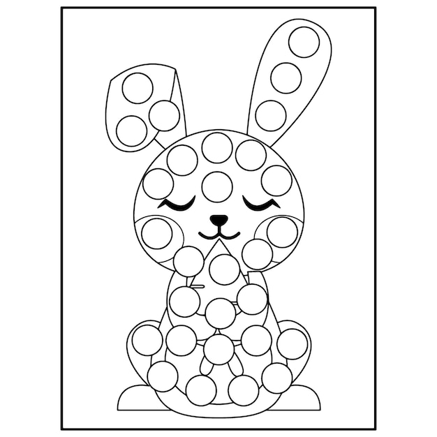 Disegni da colorare di pennarelli pasquali per bambini