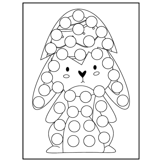 Disegni da colorare di pennarelli pasquali per bambini