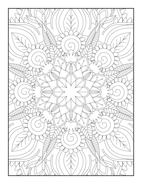 Disegni da colorare mandala, pagina da colorare mandala per adulti, mandala