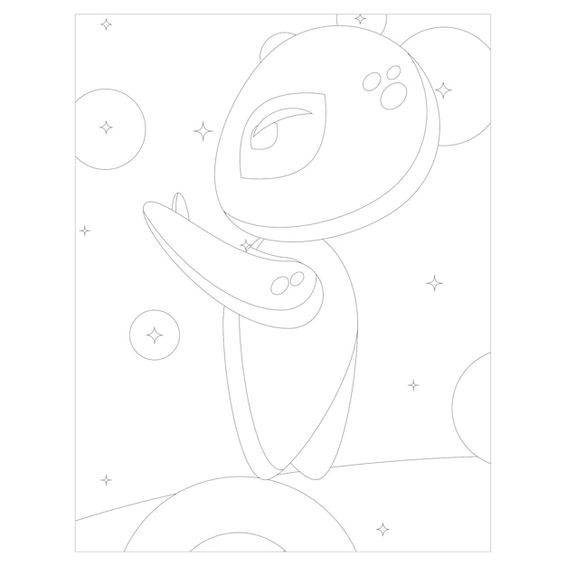 Disegni da colorare spazio stampabili per bambini