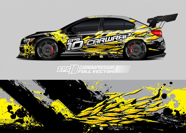 Disegni di avvolgimento per auto da corsa