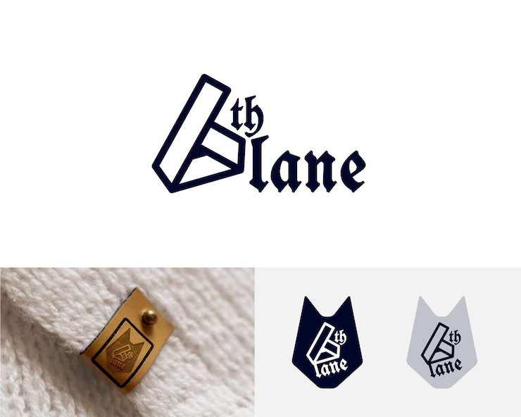Disegni di logo per il marchio di abbigliamento 6th Lane