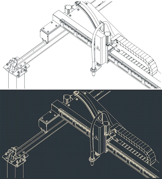 Disegni di macchine di taglio al plasma CNC