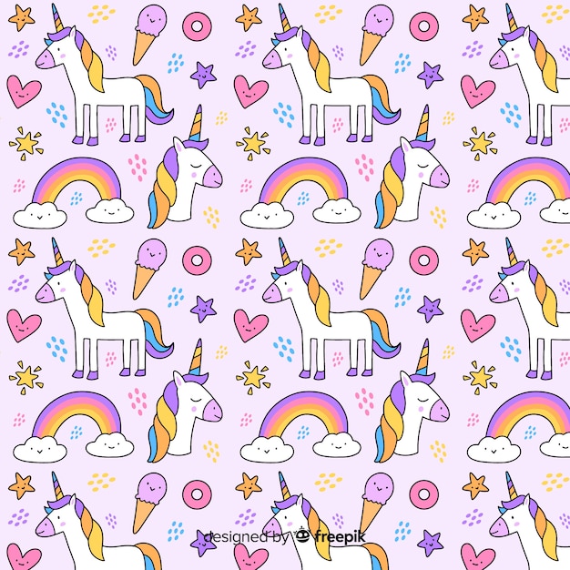 Disegno a mano di unicorno