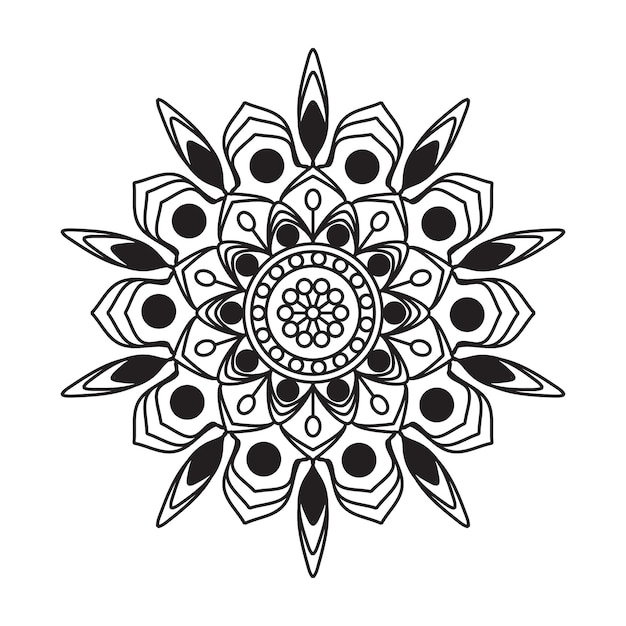 Disegno a mano mandala design