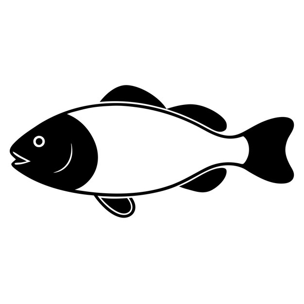 Disegno artistico vettoriale di Crappie Fish